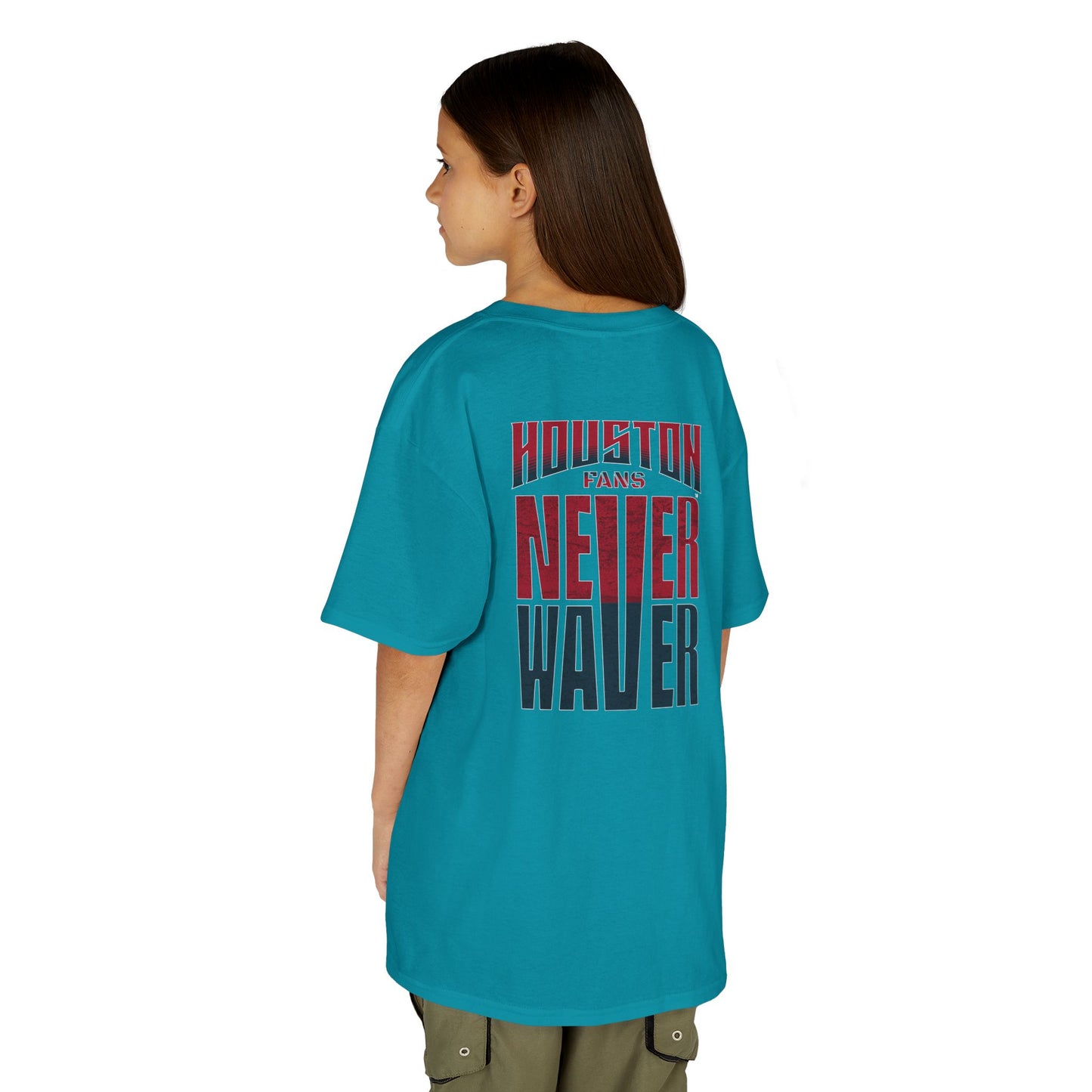Houston Fans Never Waver Kids Heavy Cotton™ Tee