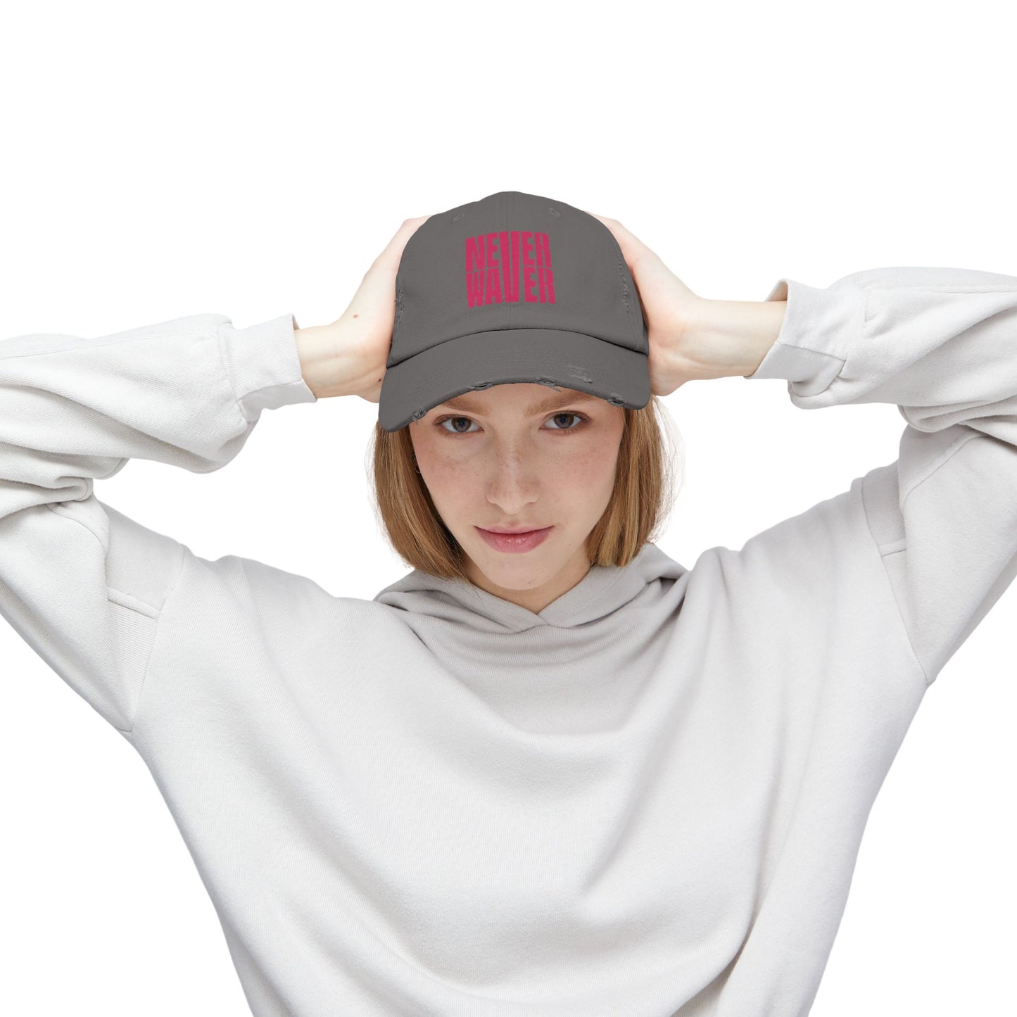 'Never Waver' Motivational Hat