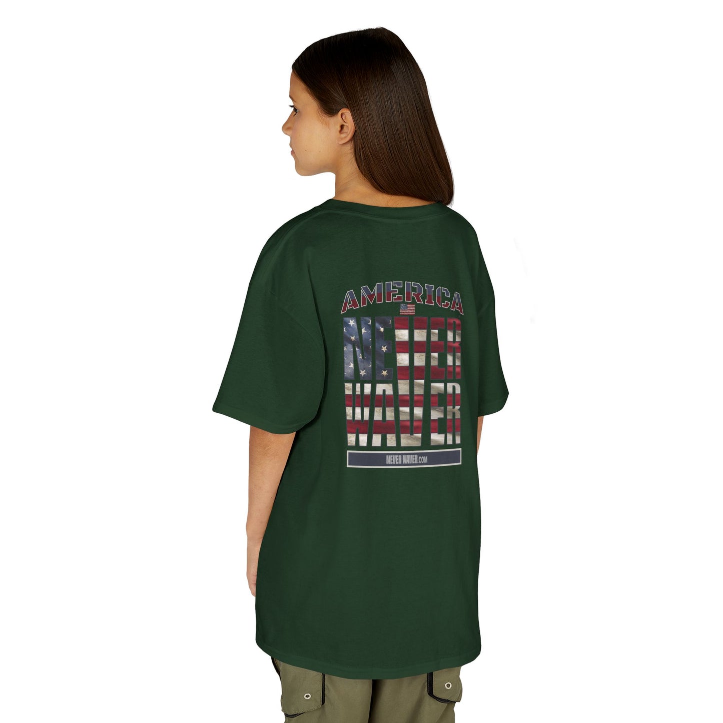 America Never Waver Kids Heavy Cotton™ Tee