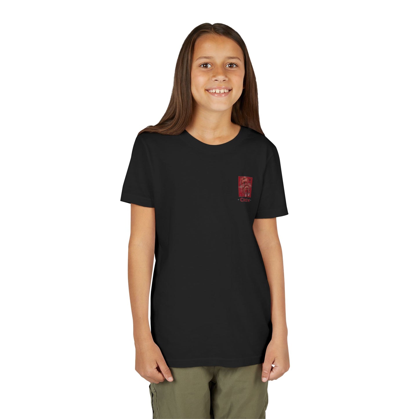 Never Waver  Crew Leopard Youth Short Sleeve Tee