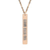 Engraved Vertical Bar Necklace YOU Never Waver
