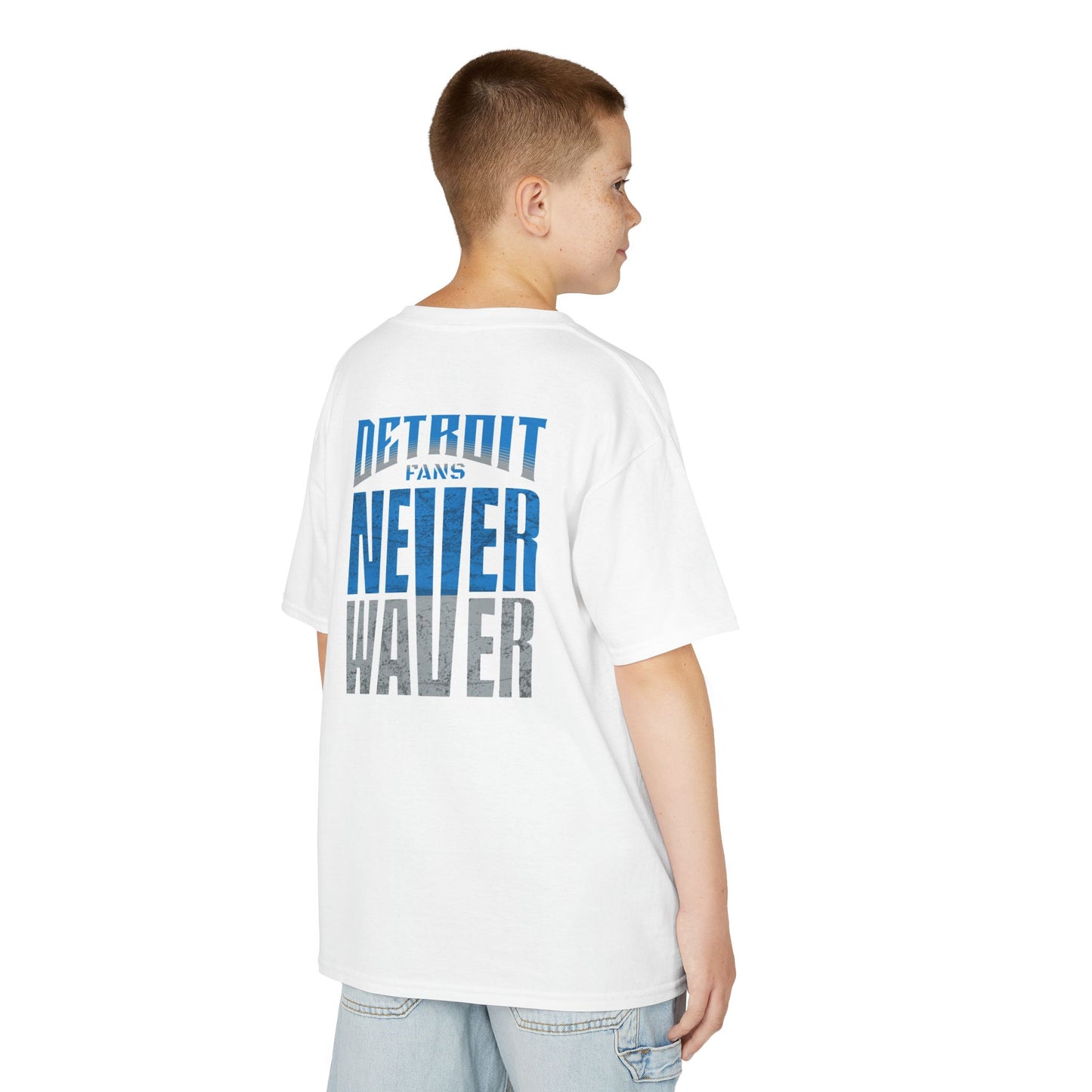 Detroit Fans Never Waver Kids Heavy Cotton™ Tee