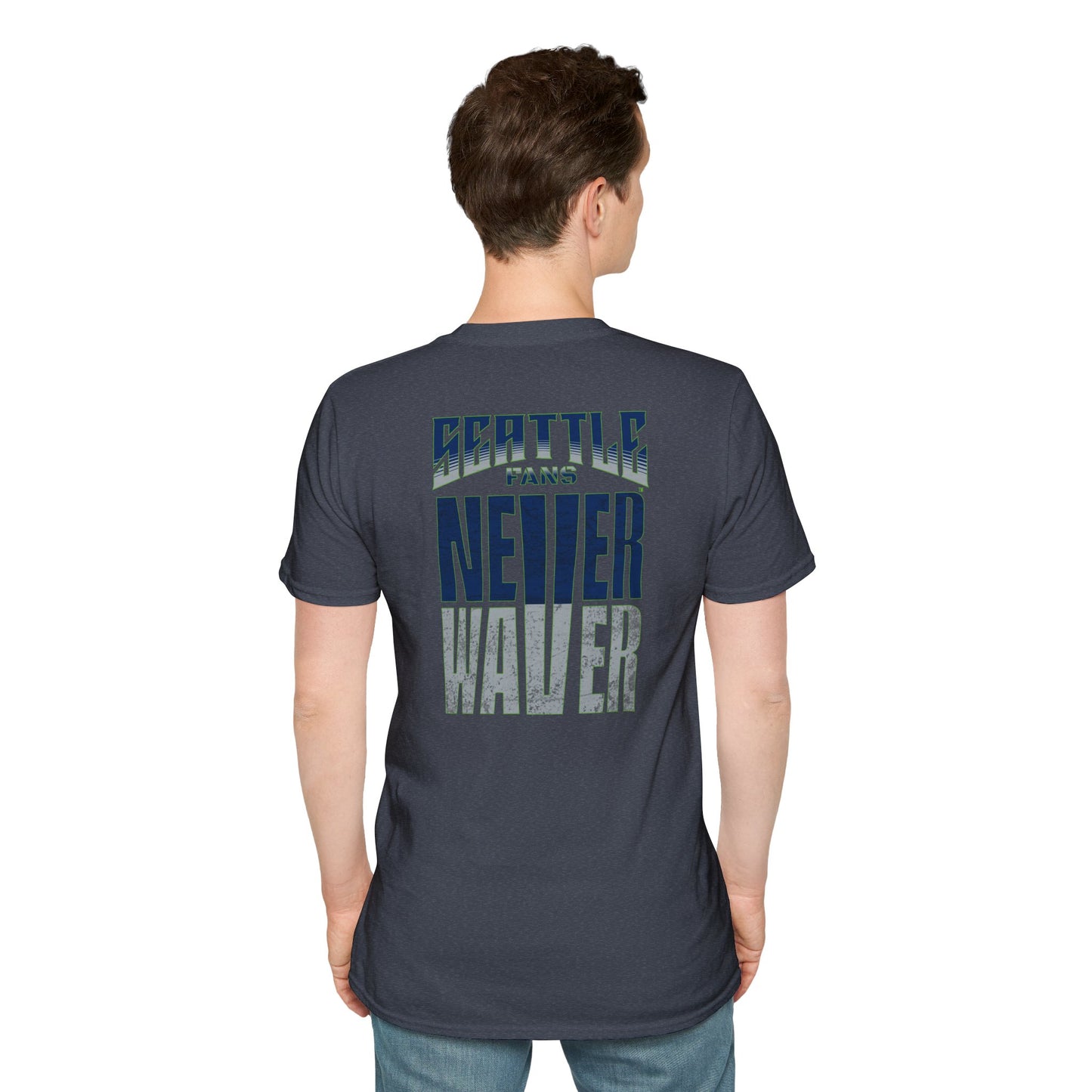 Seattle Fans Never Waver Unisex Softstyle T-Shirt