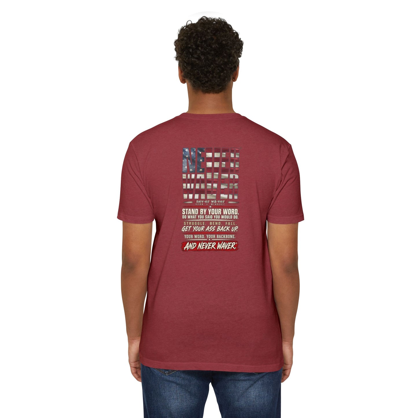 Never Waver Definition Men’s Crew T-Shirt