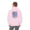 Never Waver Back The Blue Hoodie - Unisex Heavy Blend Sweatshirt