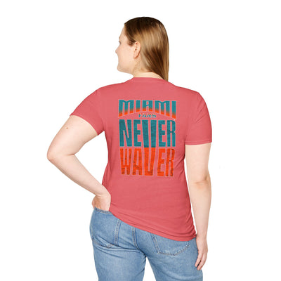 Miami Fans Never Waver Unisex Softstyle T-Shirt