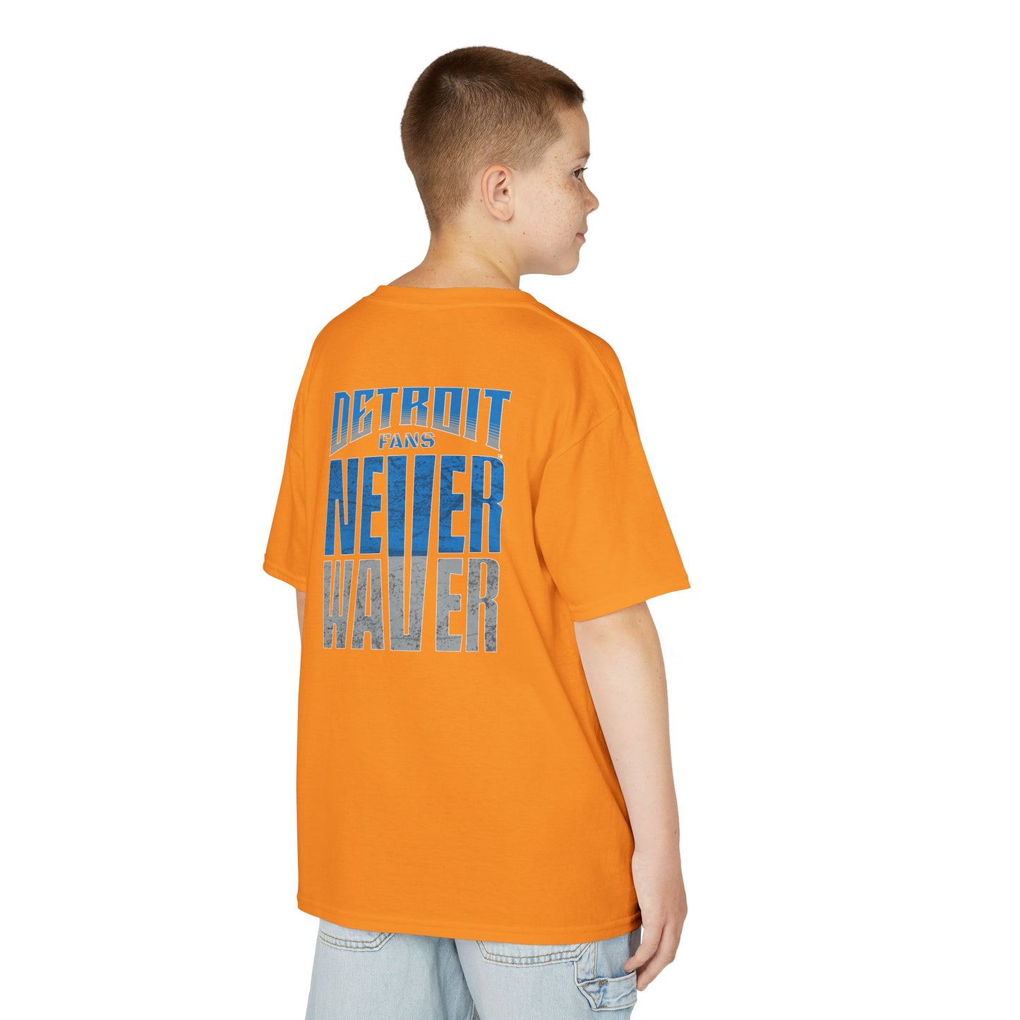 Detroit Fans Never Waver Kids Heavy Cotton™ Tee