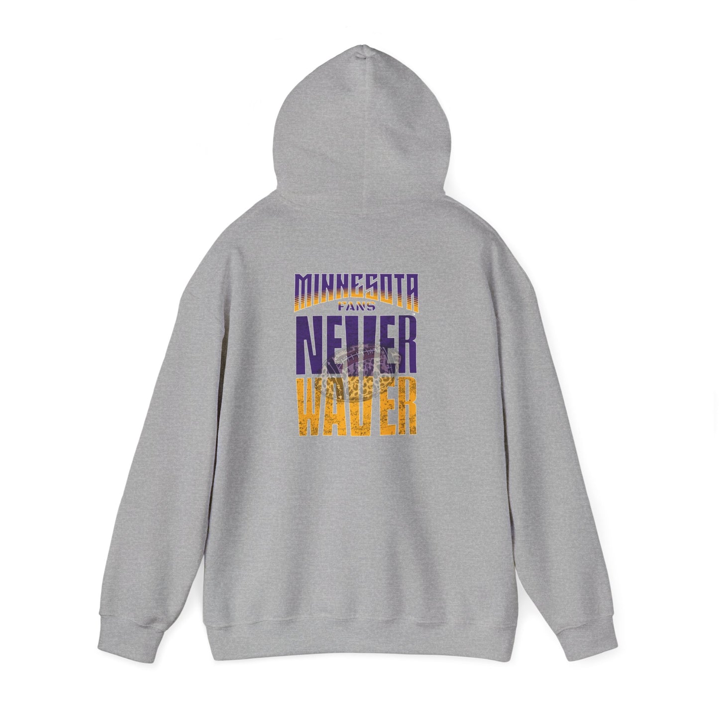 Minnesota Fans Never Waver w Leopard Football Unisex Heavy Blend™ Hoodie