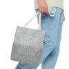 Never Waver Mamma Gray Leopard Tote Bag (AOP)
