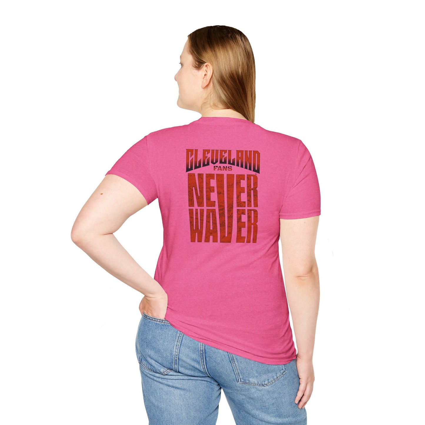 Cleveland Fans Never Waver Unisex Softstyle T-Shirt