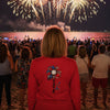 Never Waver 1776 Patriotic Leopard Sunflower V-Neck Tee