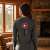Never Waver 1776 Patriotic Leopard Sunflower V-Neck Tee