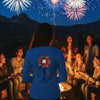 Never Waver 1776 Patriotic Leopard Sunflower V-Neck Tee
