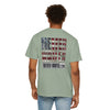 Never Waver Website Unisex Garment-Dyed T-Shirt - Patriotic Graphic Tee