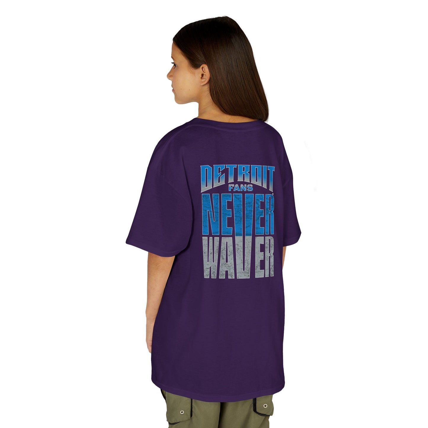 Detroit Fans Never Waver Kids Heavy Cotton™ Tee