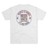 Respect Is Earned Never Waver It's Not Given Unisex Tri-Blend Crew Tee