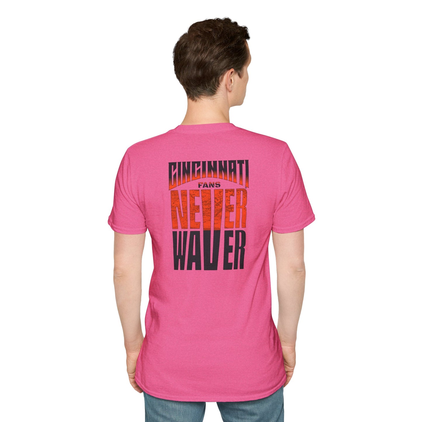 Cincinnati Fans Never Waver Unisex Softstyle T-Shirt