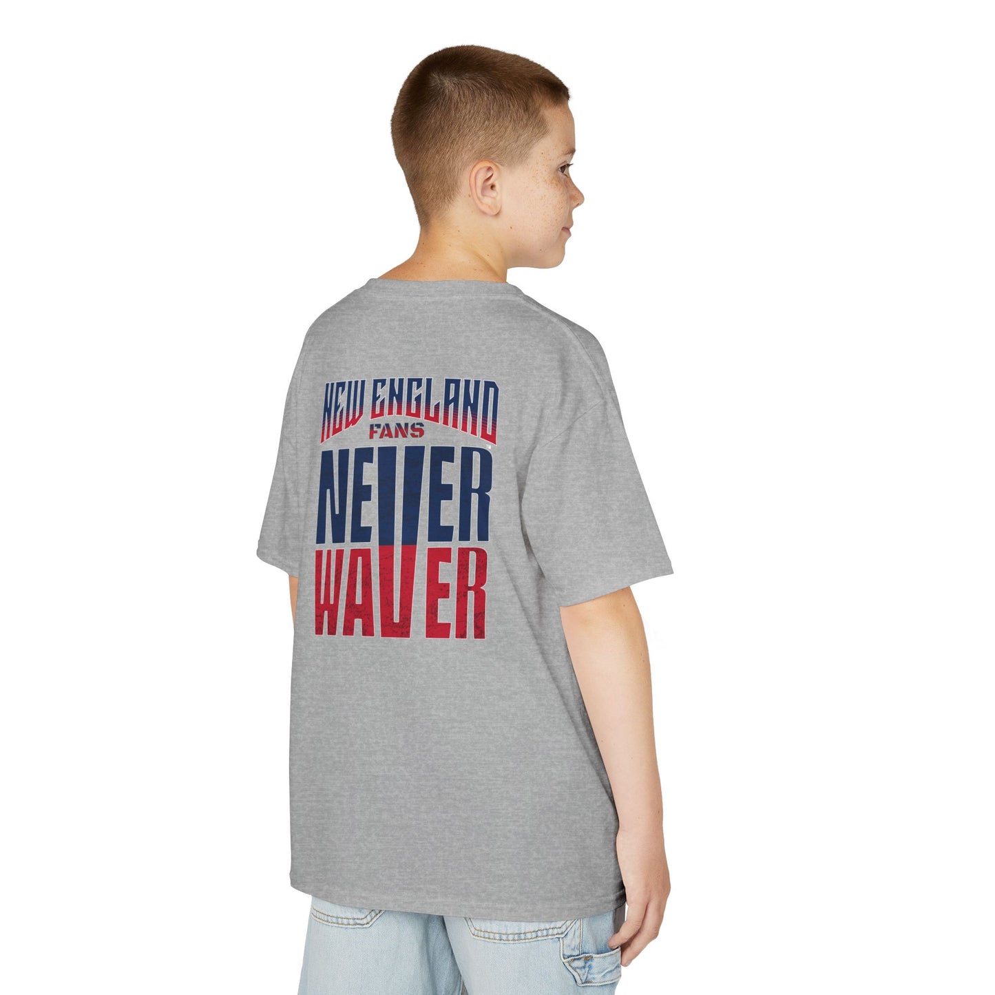 New England Fans Never Waver Kids Heavy Cotton™ Tee