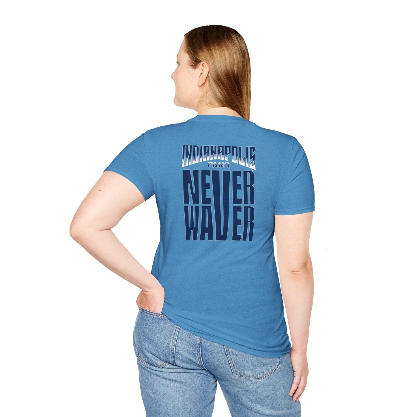 Indianapolis Fans Never Waver Unisex Softstyle T-Shirt