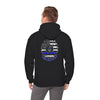 Never Waver Always Back the Blue Hooded Sweatshirt - Unisex Heavy Blend™