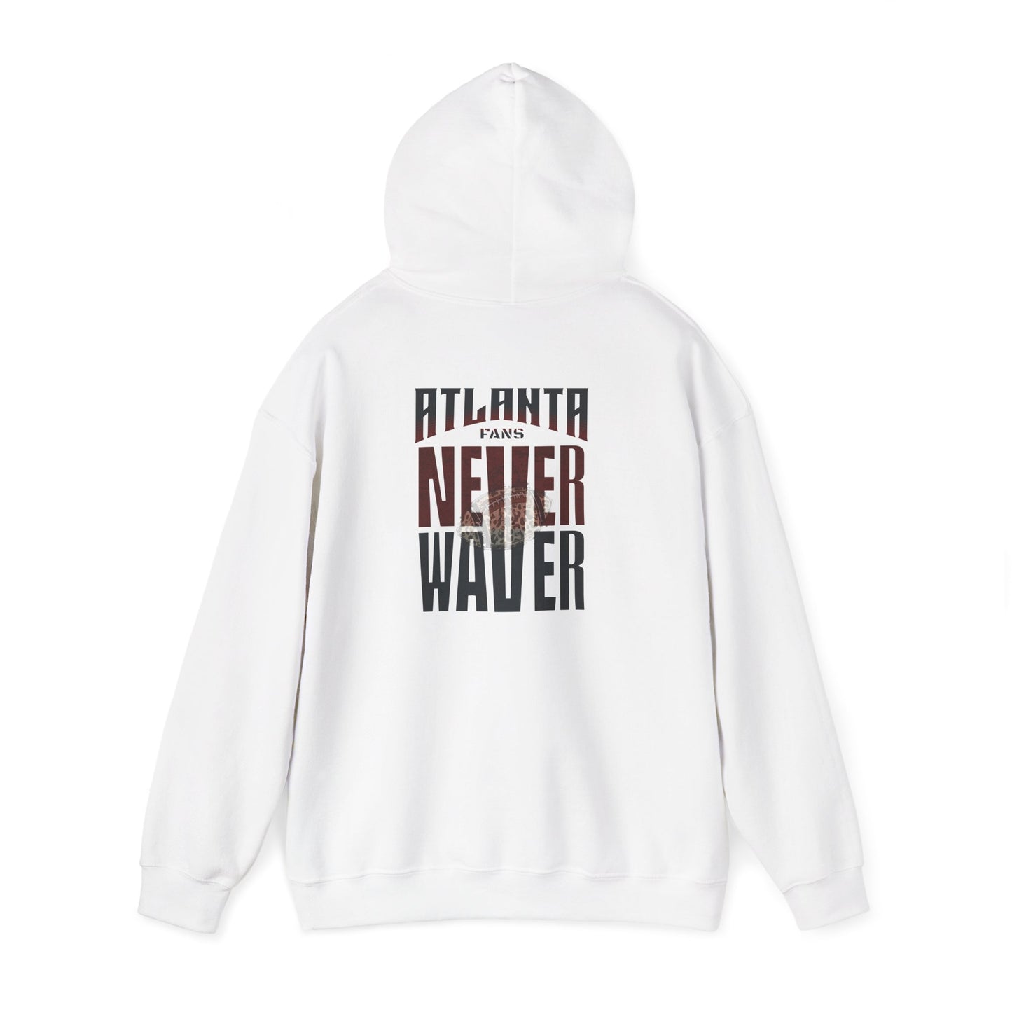 Atlanta Fans Never Waver Leopard Football Sweatshirt Unisex Heavy Blend™ Hoodie