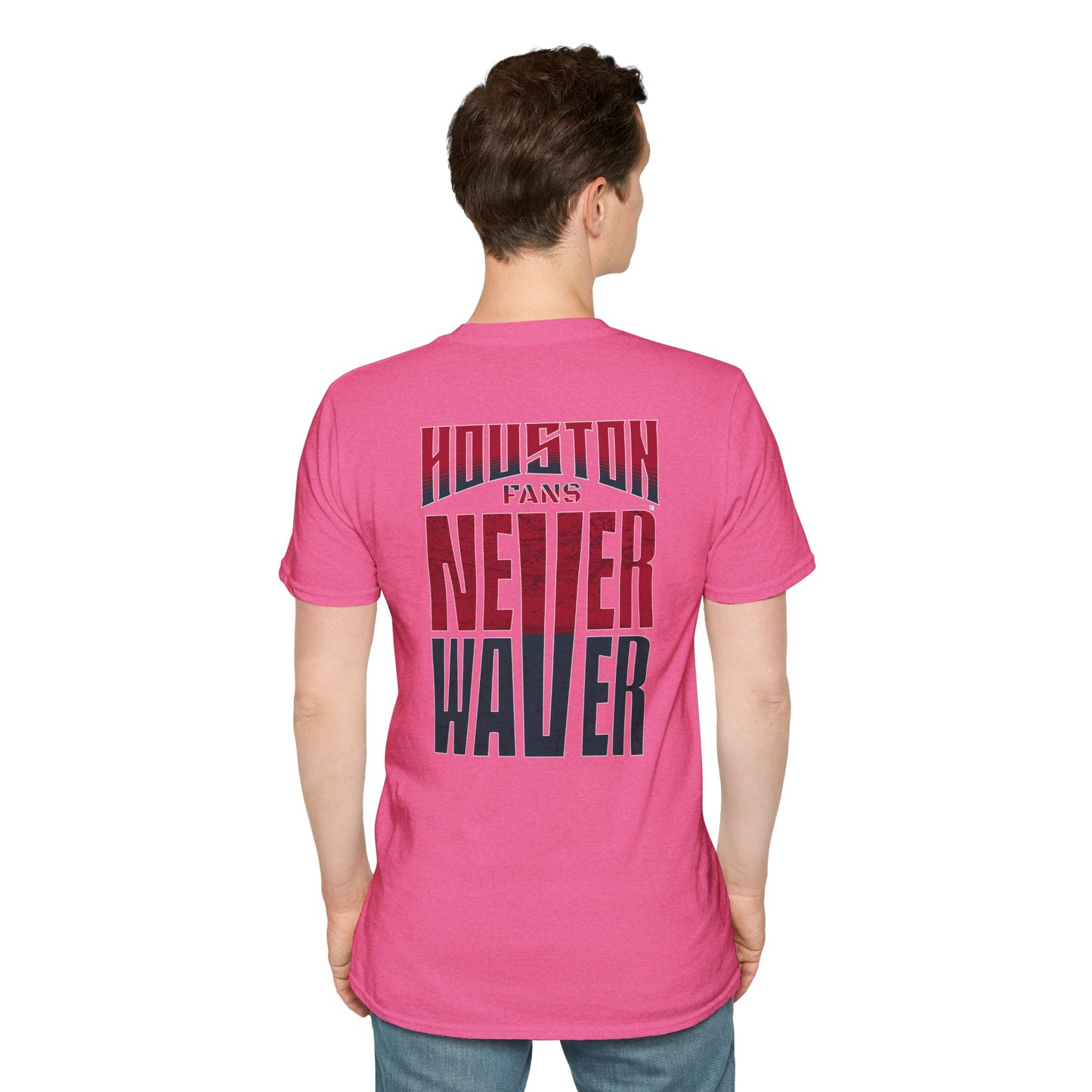 Houston Fans Never Waver Unisex Softstyle T-Shirt