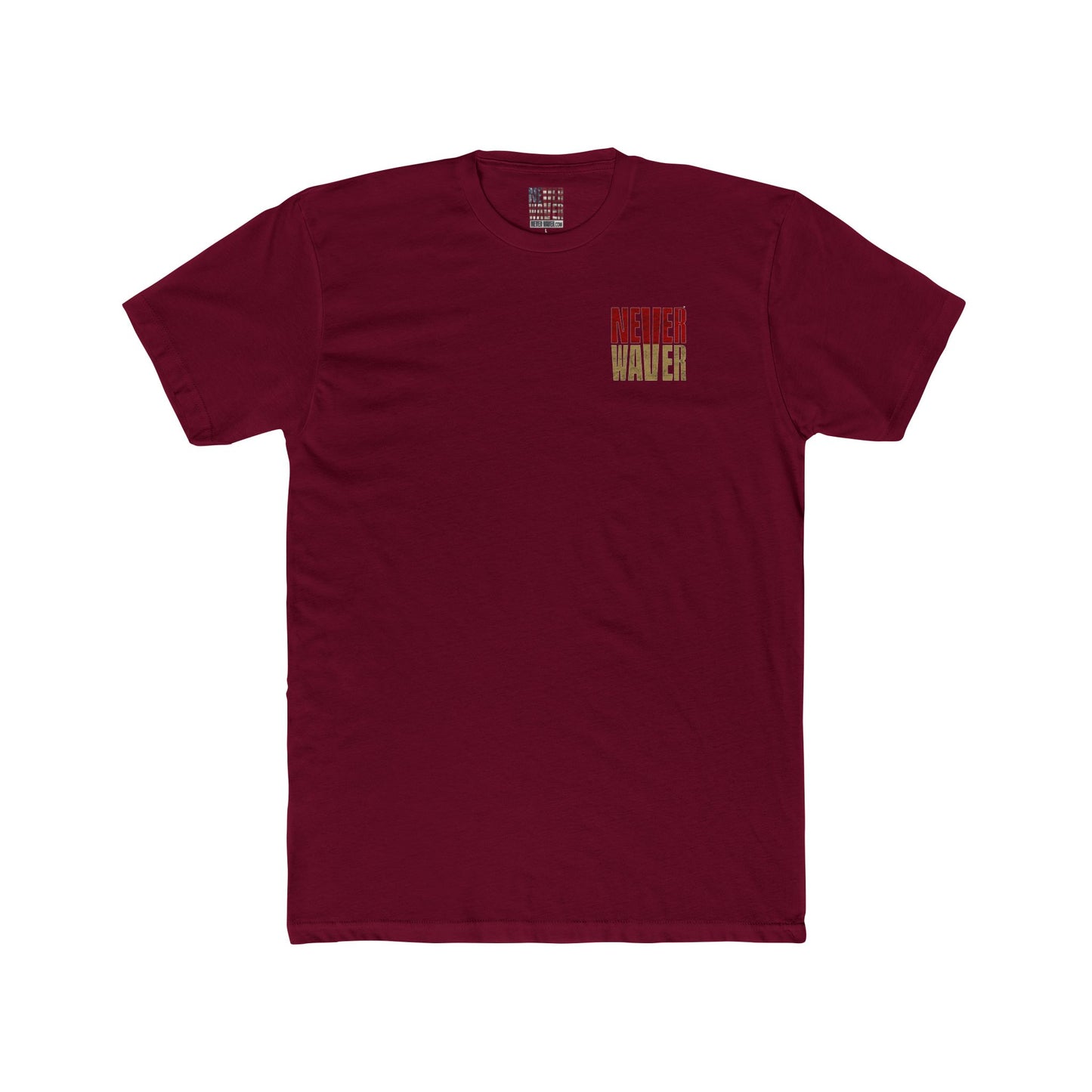 San Francisco Fans Never Waver Unisex Cotton Crew Tee