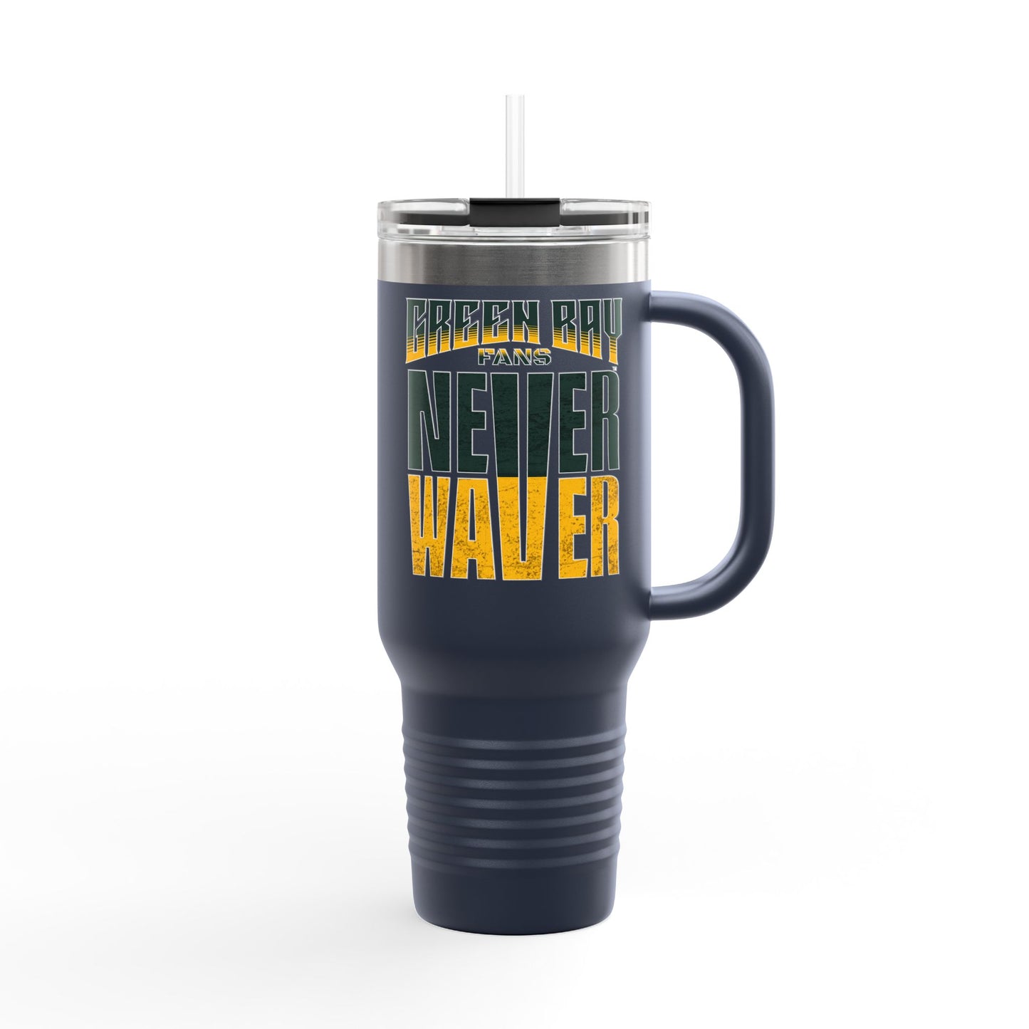 Green Bay Fans Never Waver Insulated Travel Mug, 40oz