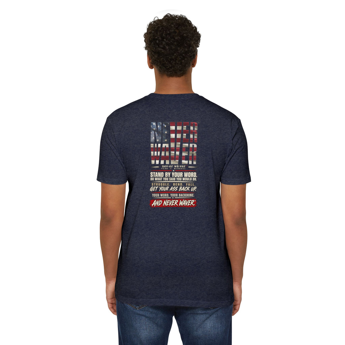 Never Waver Definition Men’s Crew T-Shirt