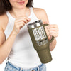 "Never Waver” Jesus Insulated Travel Mug -a bold, eye-catching design that reflects a steadfast faith and confidence in Christ. " - 40oz Sporty Drinkware