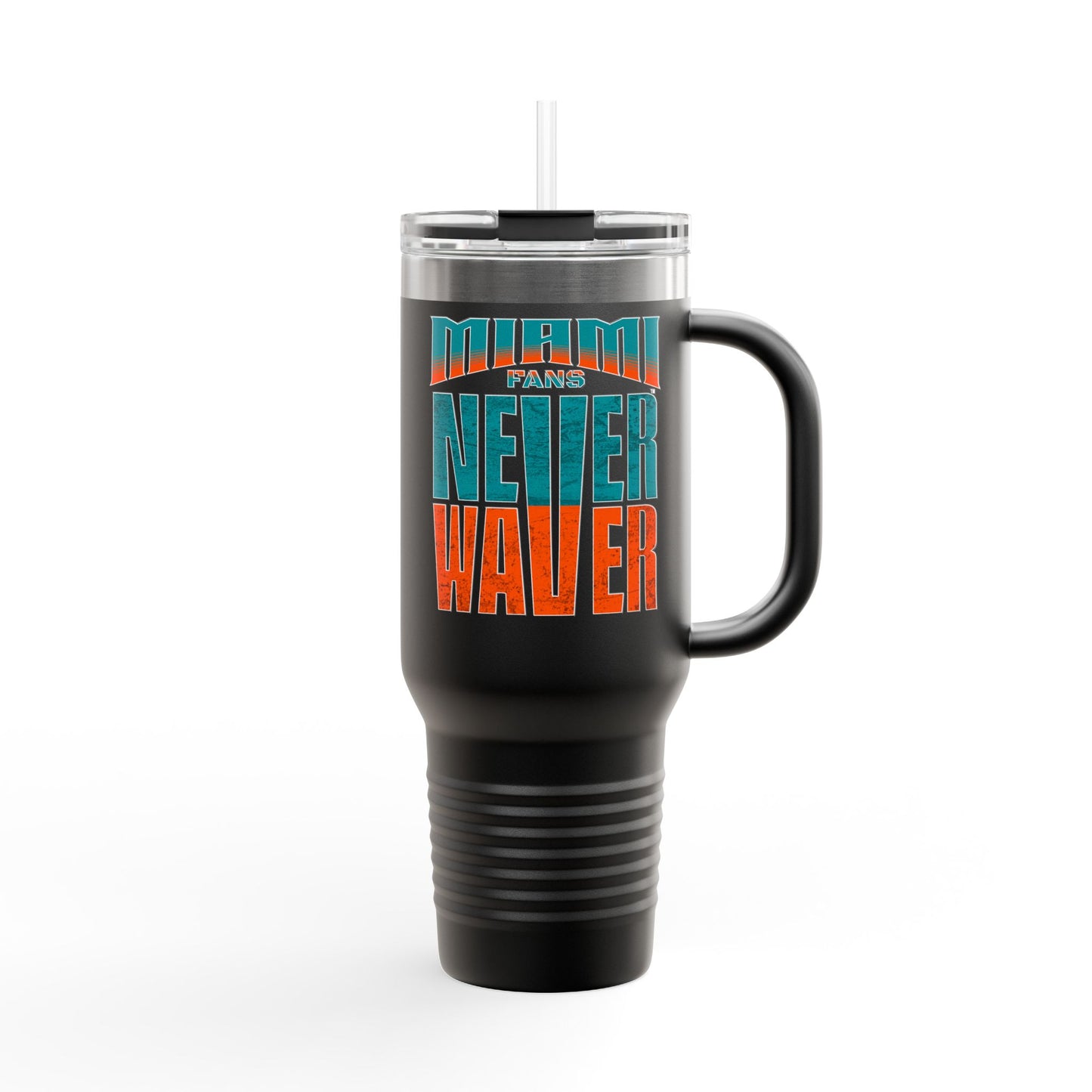 Miami Fans Never Waver Insulated Travel Mug, 40oz