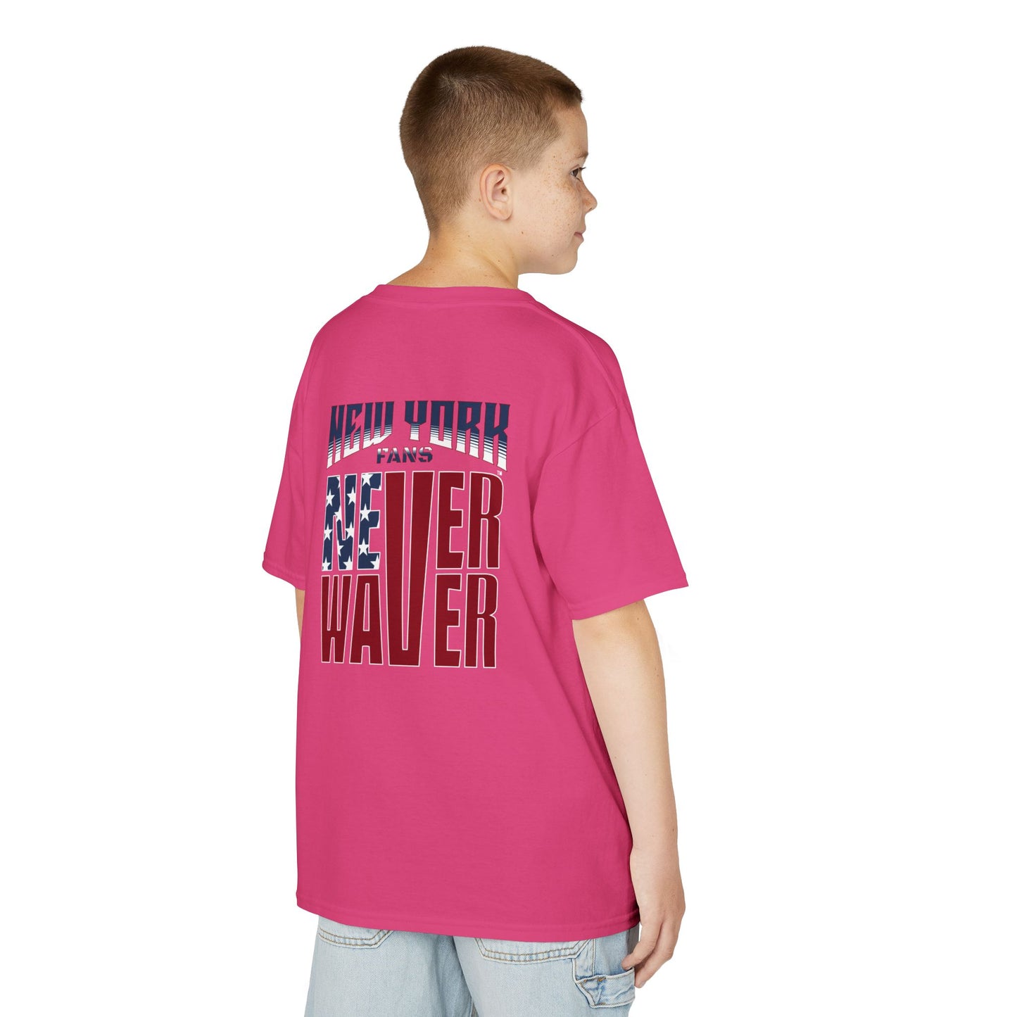 New York Fans Never Waver Kids Heavy Cotton™ Tee