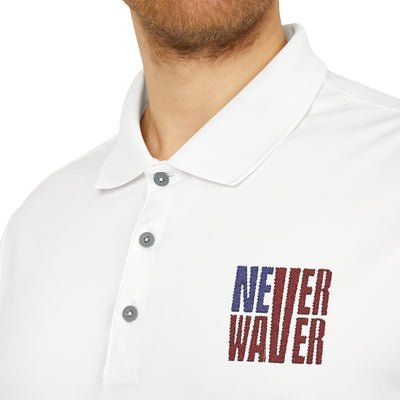 Never Waver Embroidered adidas Unisex Performance Polo