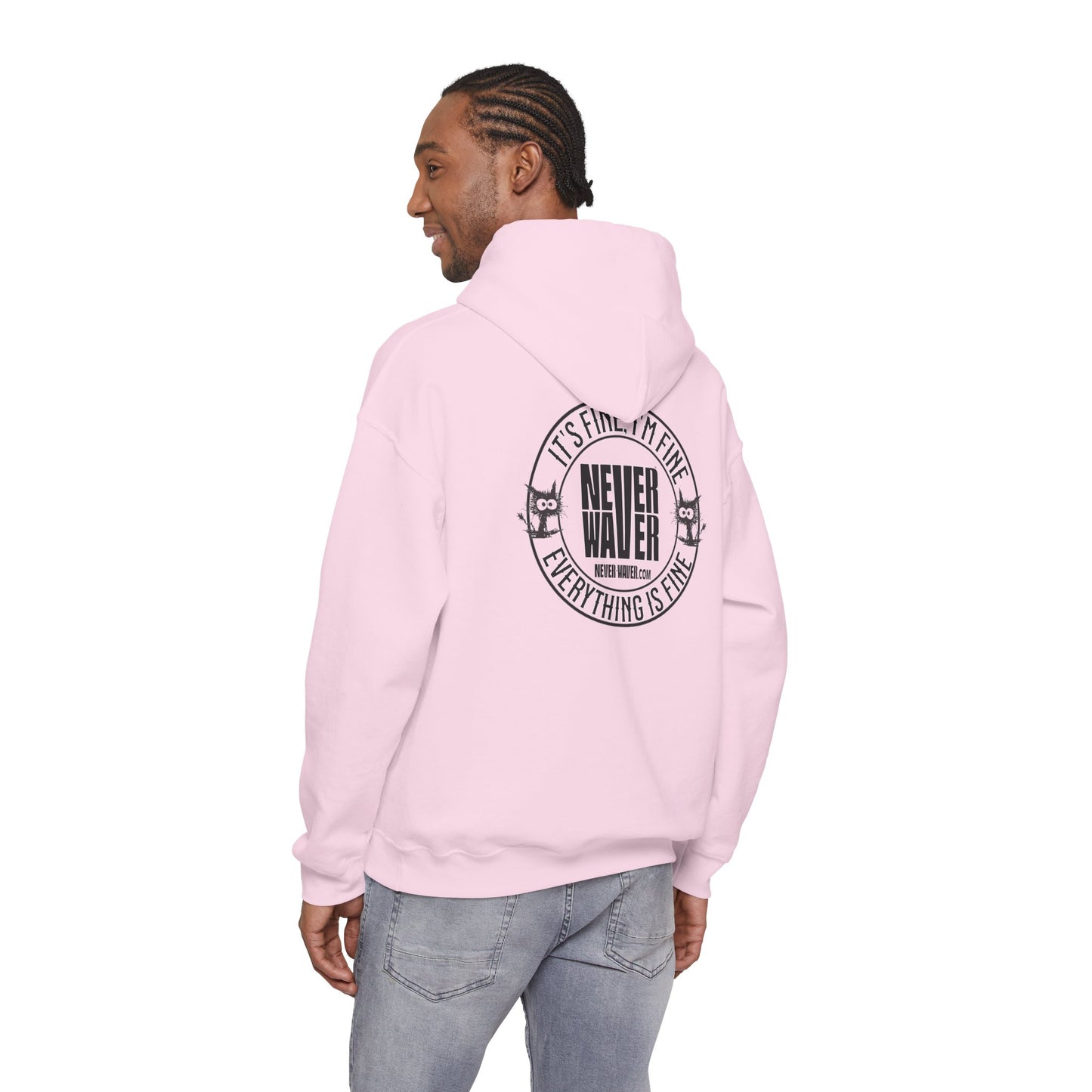 Unisex Heavy Blend™ Hoodie - 'It's Fine , I'm Fine Never Waver Everything Is Fine'