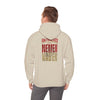 San Francisco Fans Never Waver Hoodie w Leopard Football - Unisex Heavy Blend Sweatshirt