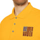 Never Waver Embroidered adidas Unisex Performance Polo by Printify