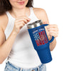 New York Fans Never Waver W-Leopard Football Insulated Travel Mug, 40oz