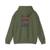 Atlanta Fans Never Waver Leopard Football Sweatshirt Unisex Heavy Blend™ Hoodie