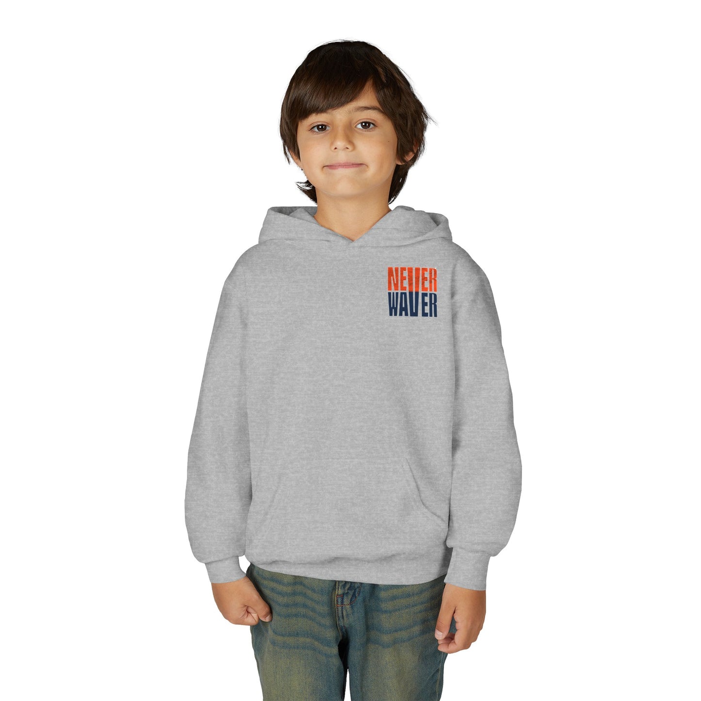 Denver Fans Never Waver Youth Heavy Blend Hoodie Sweatshirt