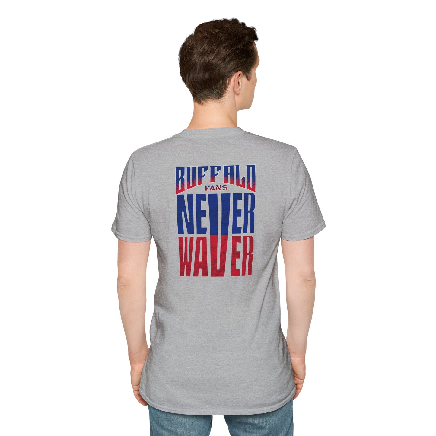 Buffalo Fans Never Waver Unisex Softstyle T-Shirt