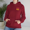 Kansas Fans Never Waver W-Leopard Football Unisex Heavy Blend™ Hooded Sweatshirt