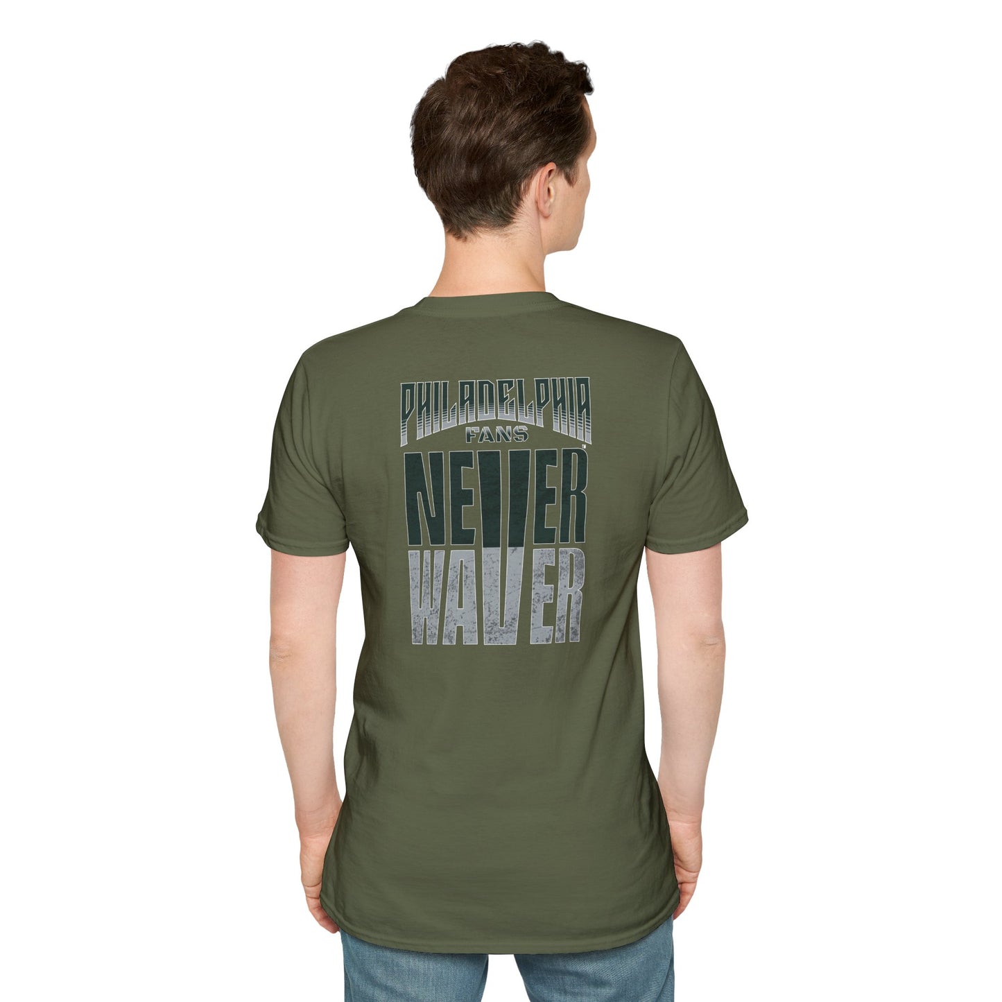 Philadelphia Fans Never Waver Unisex Softstyle T-Shirt