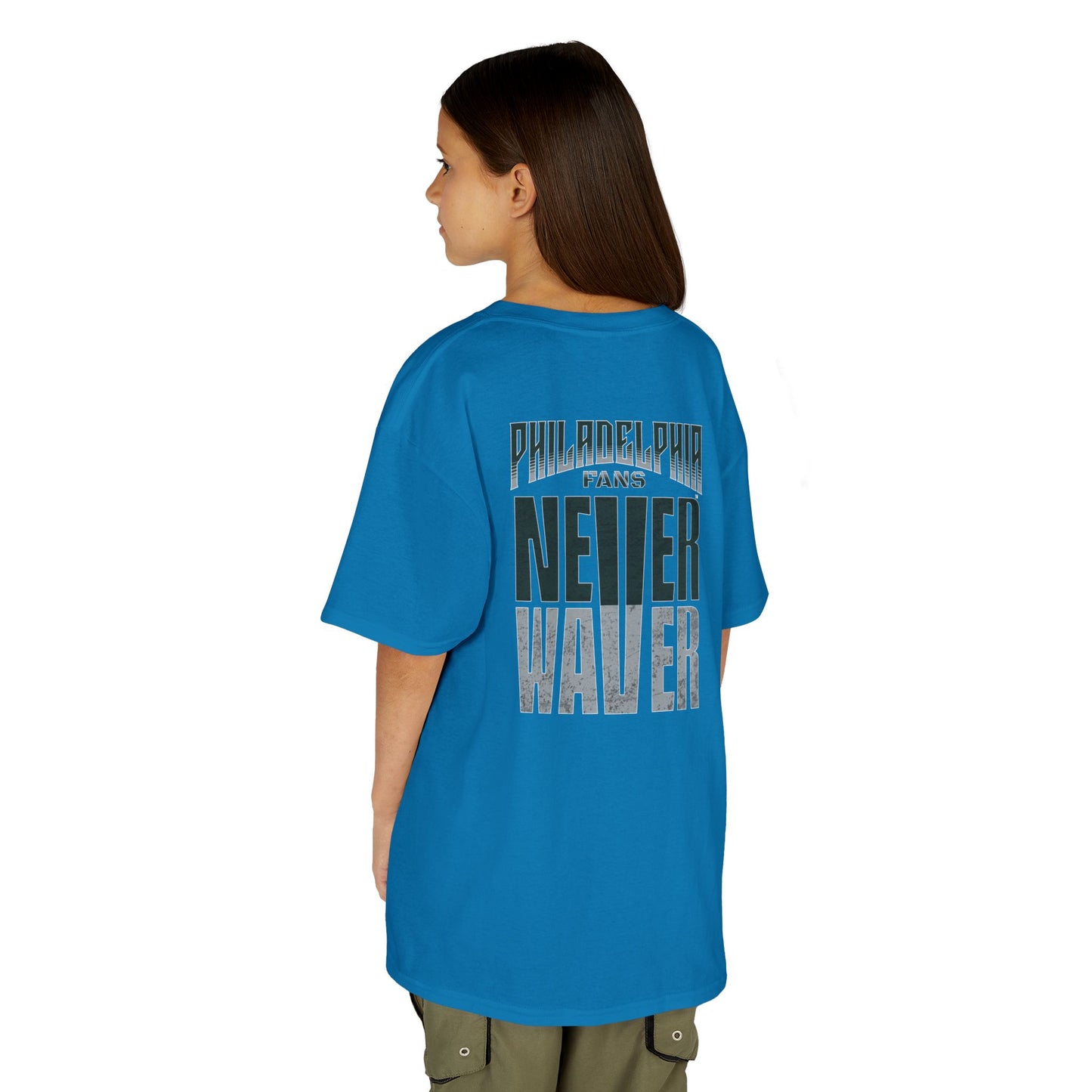 Philadelphia Fans Never Waver Kids Heavy Cotton™ Tee