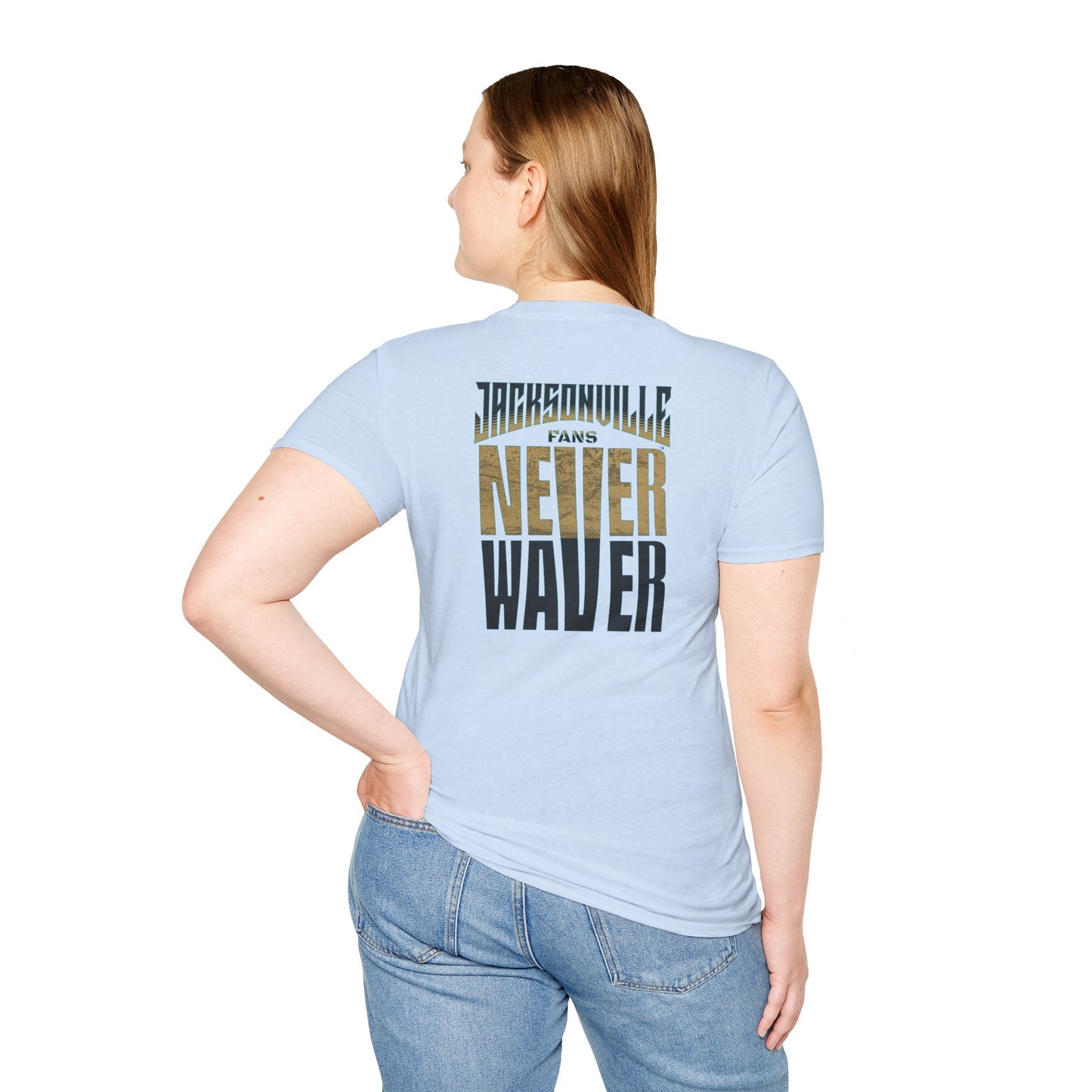 Jacksonville Fans Never Waver Unisex Softstyle T-Shirt