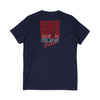 Never Waver Dream Believe Achieve Motivational V-Neck Tee