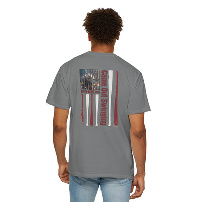 Never Waver T-Shirt — "Came Out Swinging" Graphic Tee