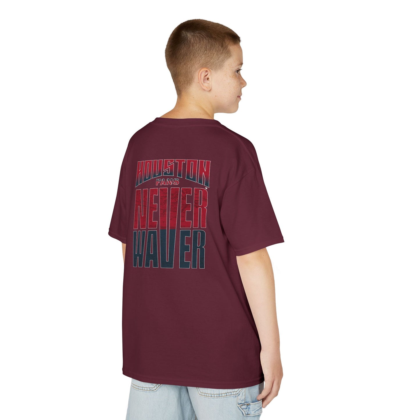 Houston Fans Never Waver Kids Heavy Cotton™ Tee