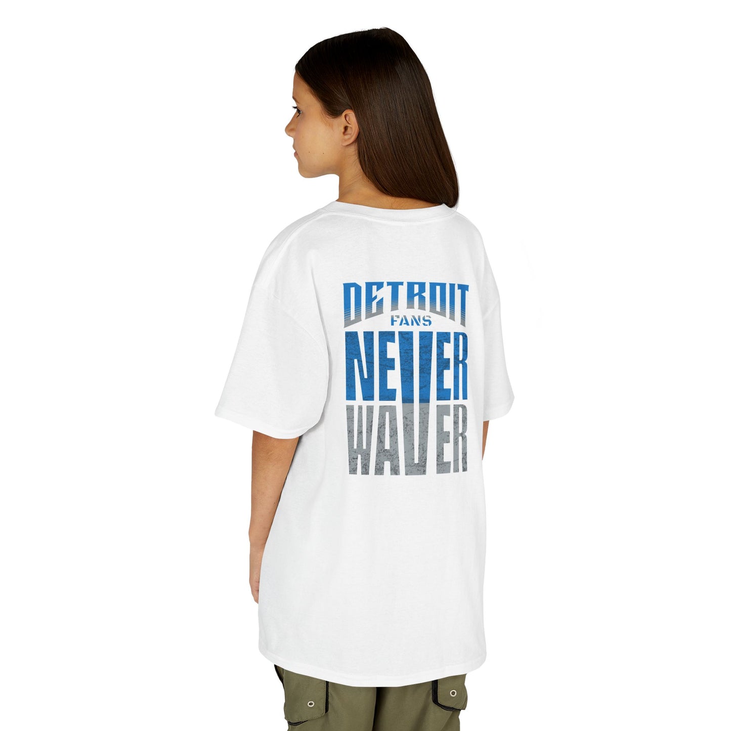 Detroit Fans Never Waver Kids Heavy Cotton™ Tee