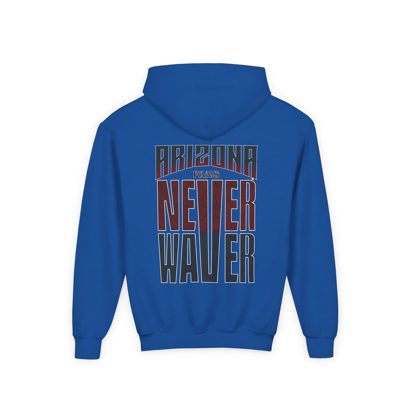 Arizona Fans Never Waver Youth Heavy Blend Hooded Sweatshirt
