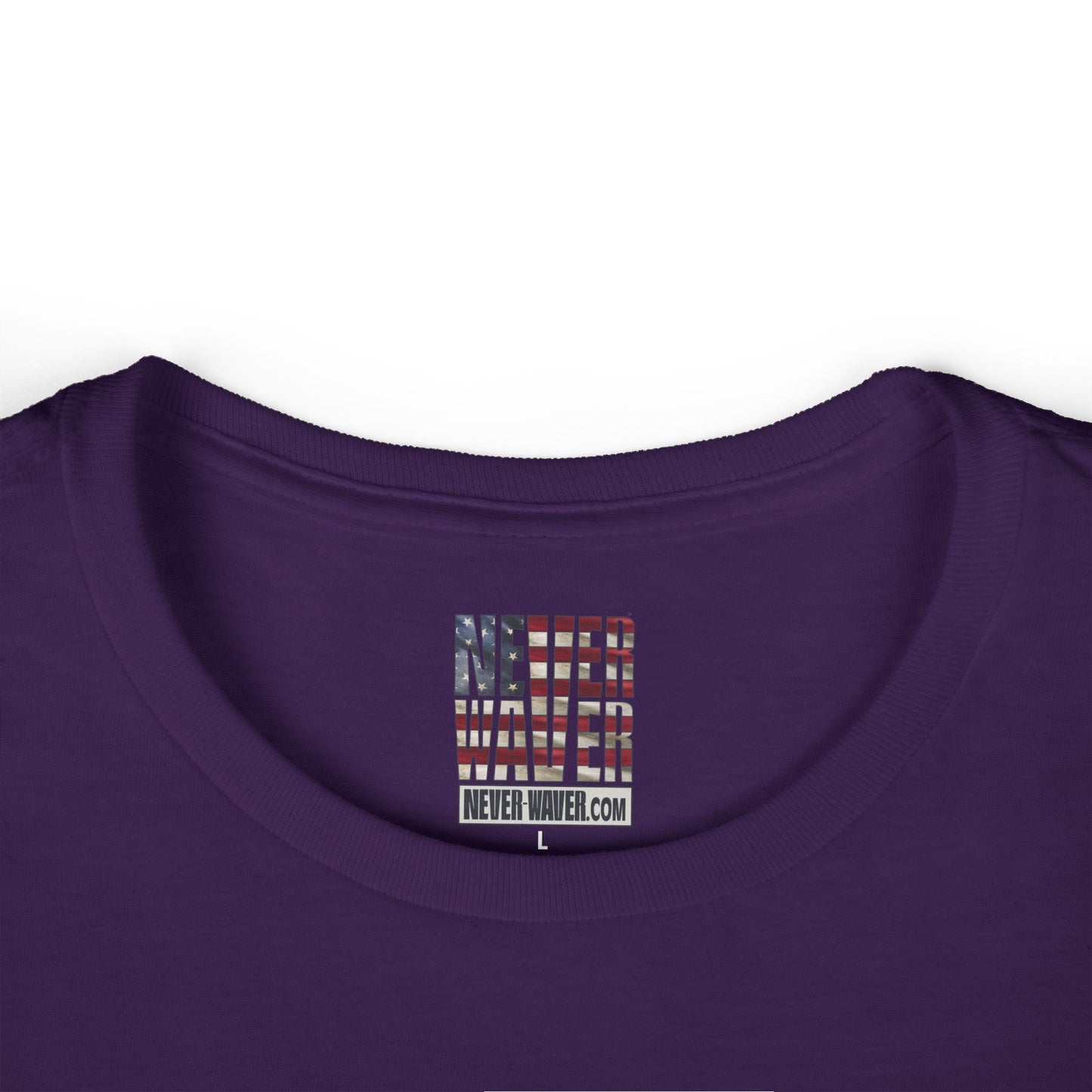 Never Waver Save Water Drink Champagne Women's Soft Style Tee